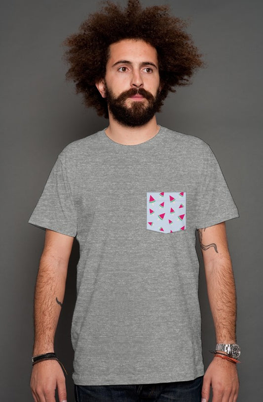 Watermelon - Grey Mens Shirt