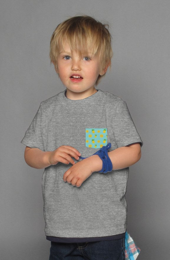 Pineapple - Grey Kids Shirt