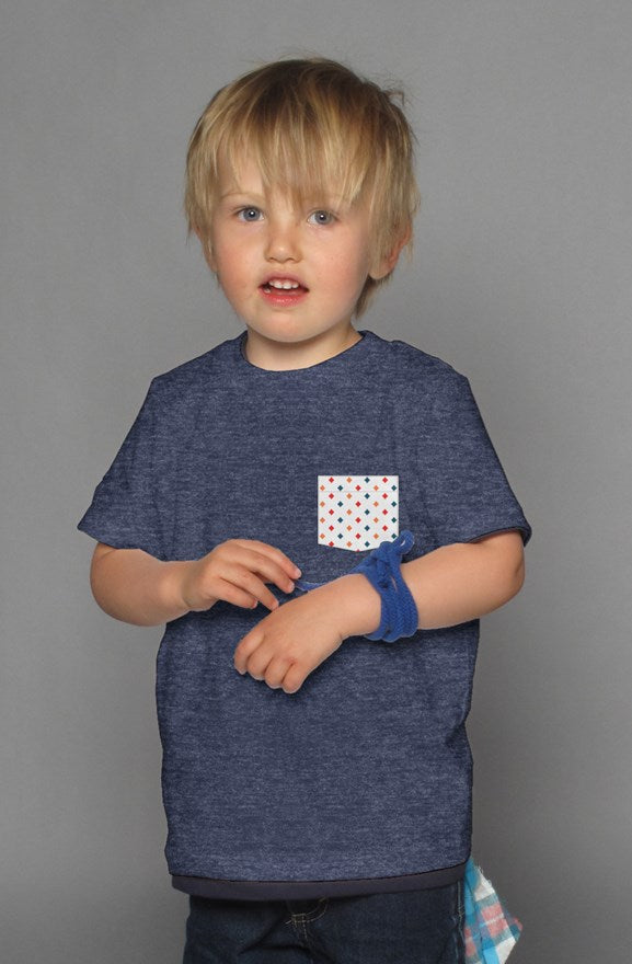 Colorful Diamonds - Navy Kids Shirt