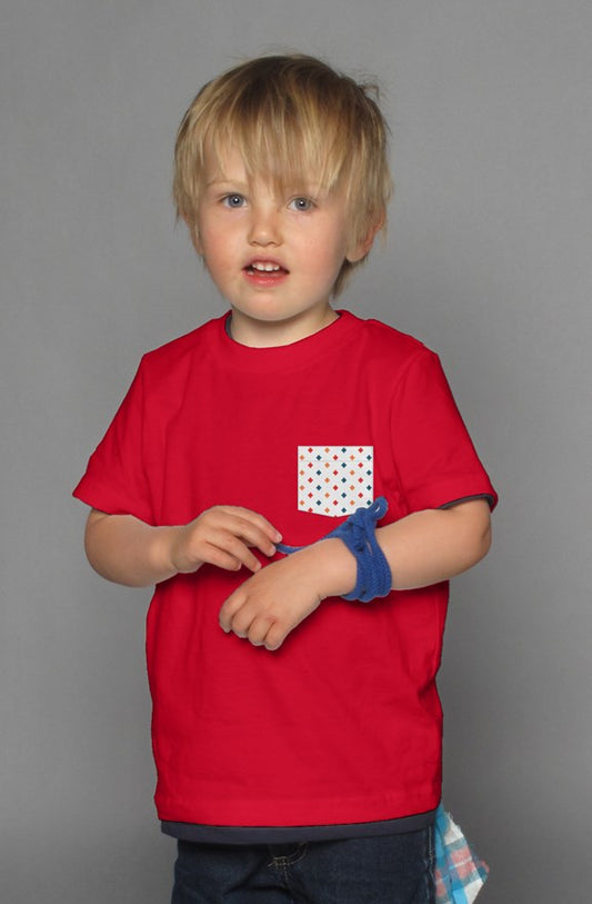 Colorful Diamonds - Red Kids Shirt