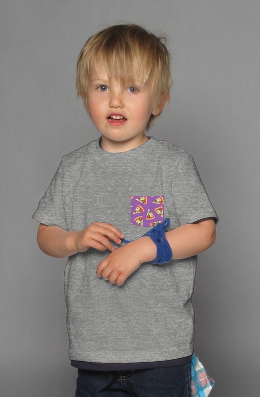 Pizza - Grey Kids Shirt