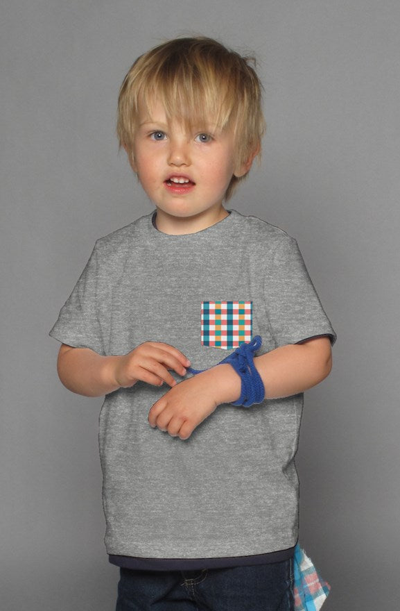 Plaid 1 - Grey Kids Shirt