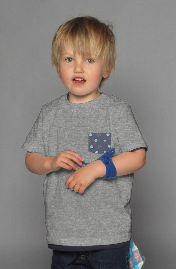 Globes - Grey Kids Shirt