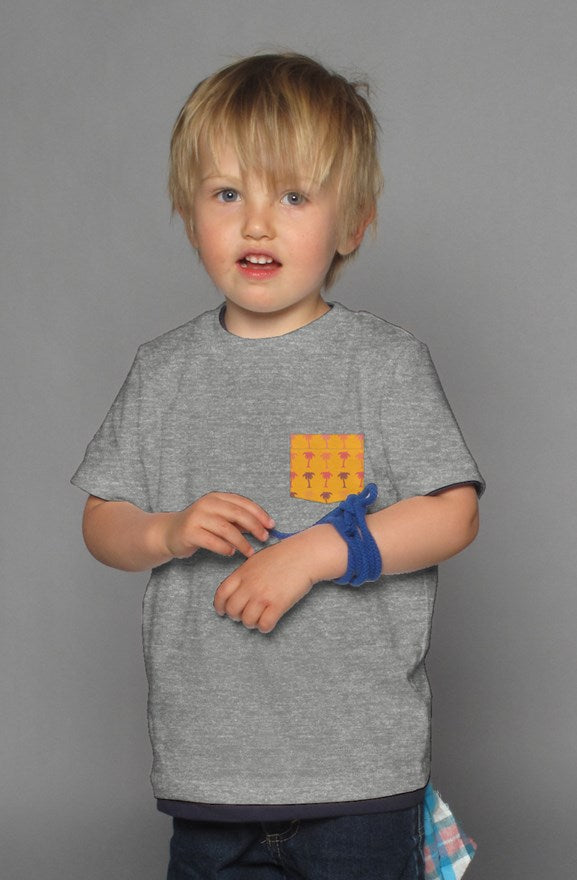 Palm Trees - Grey Kids Shirt