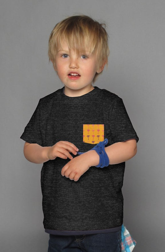 Palm Trees - Black Kids Shirt