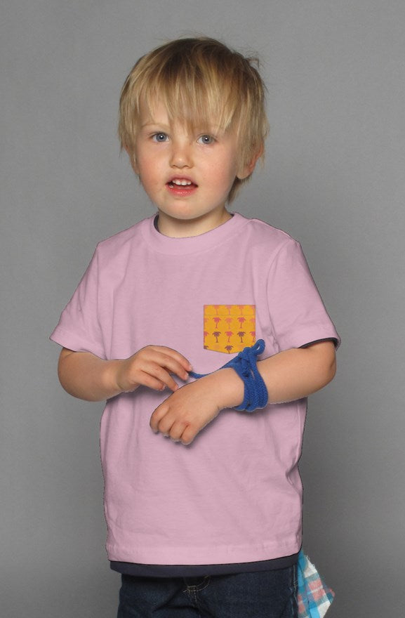 Palm Trees - Pink Kids Shirt