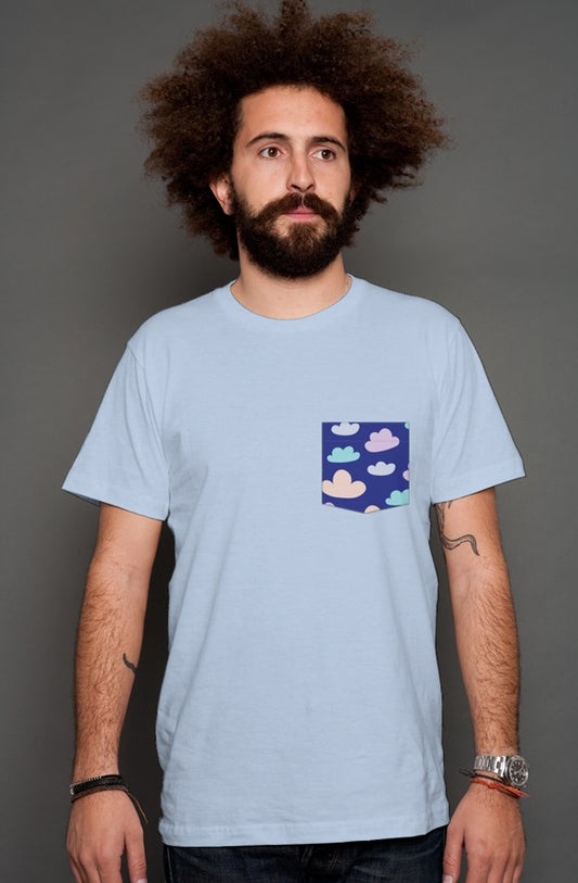 Clouds - Blue Men's Shirt