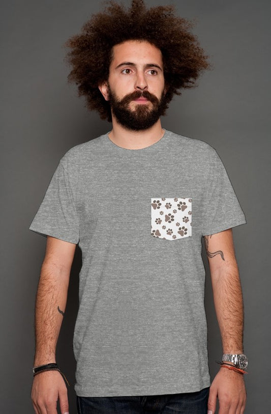 Paw Print - Grey Men's Shirt