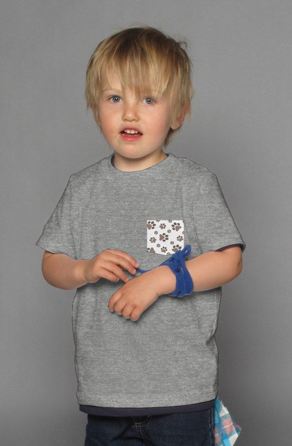 Paw Print - Grey Kid's Shirt