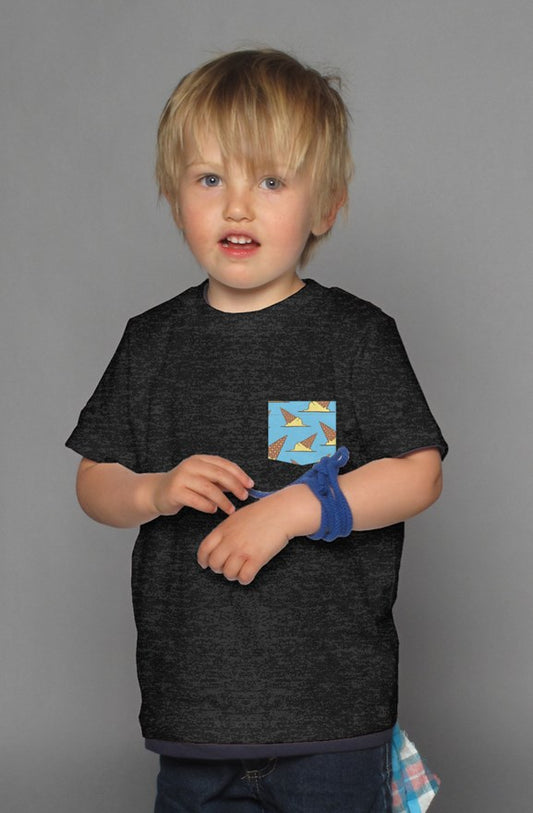 Melting Ice Cream - Black Kid's Shirt