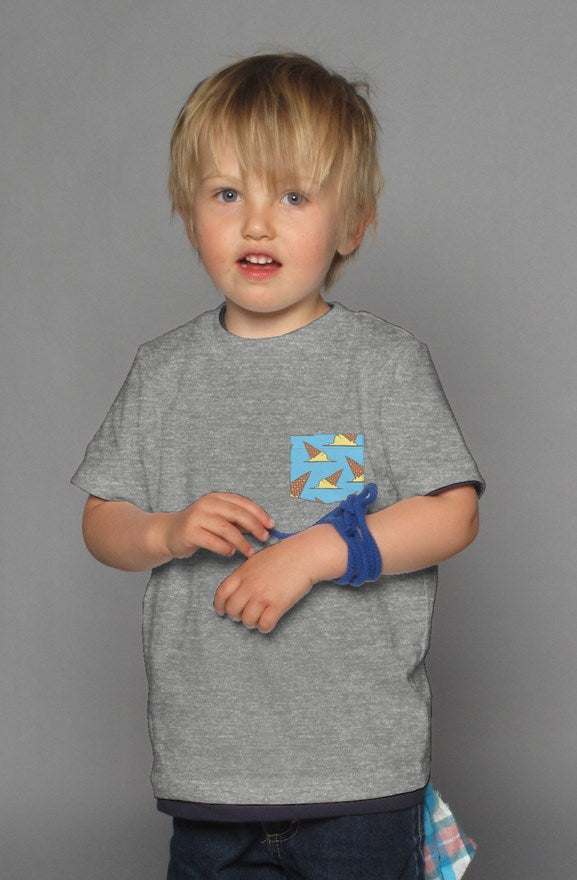 Melting Ice Cream - Grey Kid's Shirt