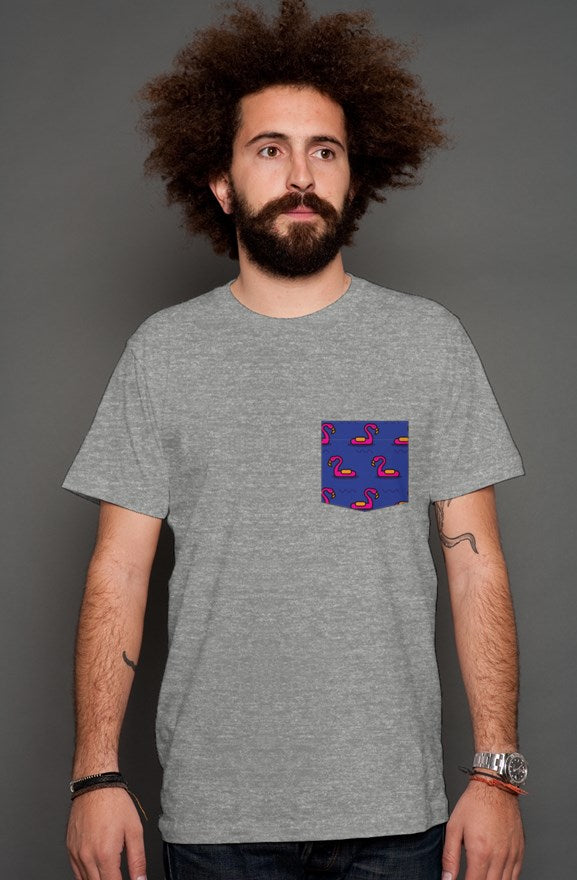 Flamingos - Men's Shirt (Grey)
