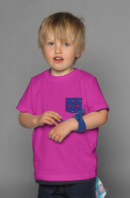 Flamingos - Kid's Shirt (Berry)