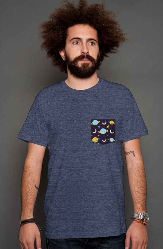 Space - Men's Shirt (Navy Blue)