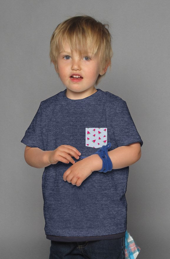 Watermelon - Navy Kids Shirt