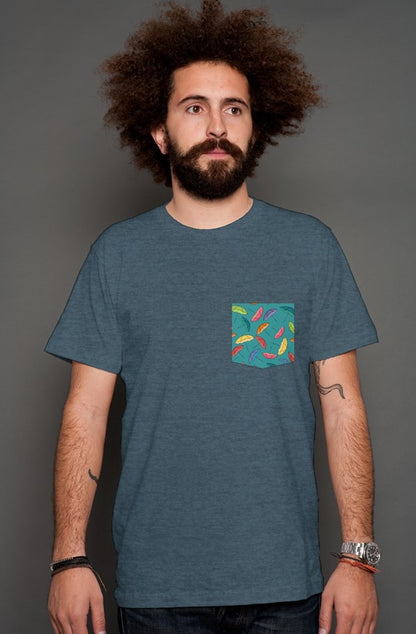 Umbrellas - Teal Mens Shirt