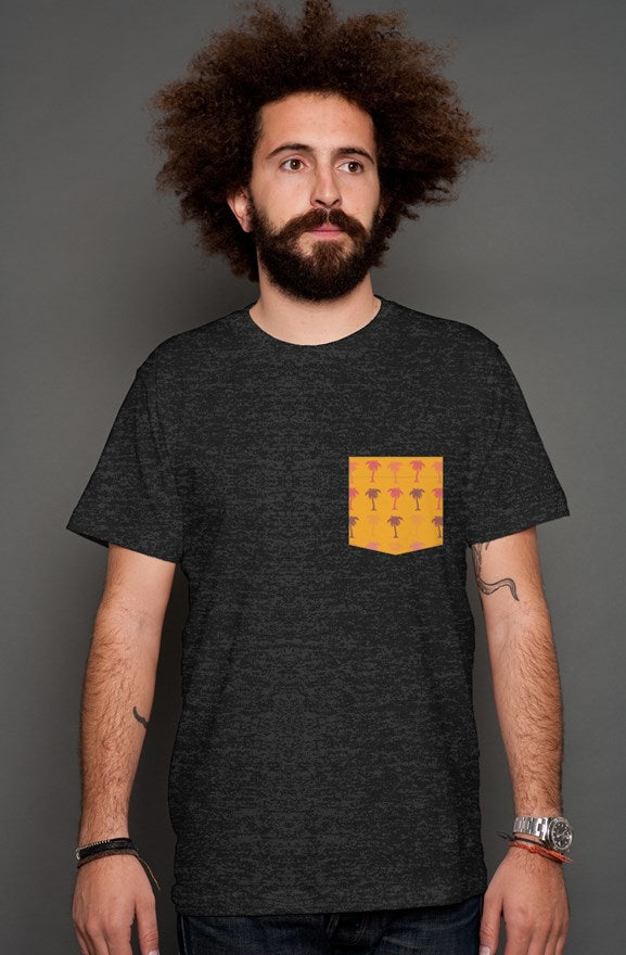 Palm Trees - Black Mens Shirt