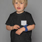 Red/Black Polka Dots - Black Kid's Shirt