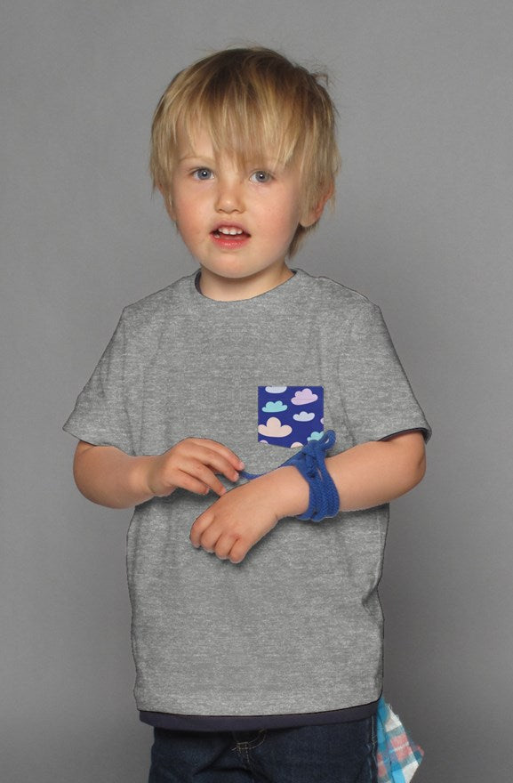 Clouds - Grey Kid's Shirt