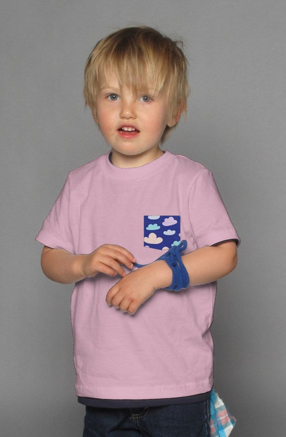 Clouds - Pink Kid's Shirt