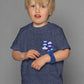 Clouds - Navy Kid's Shirt