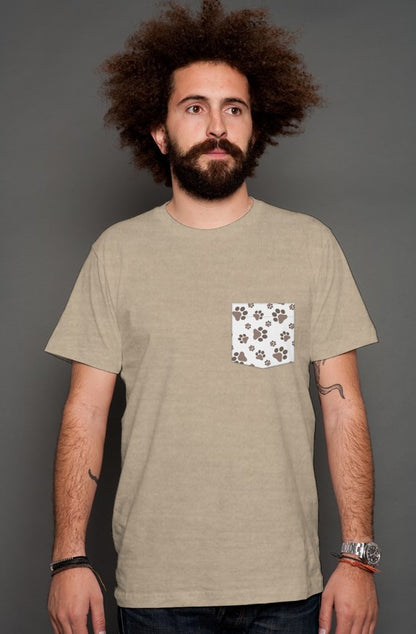 Paw Print - Tan Men's Shirt