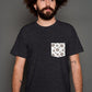 Paw Print - Black Men's Shirt