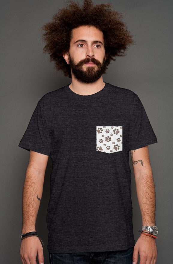 Paw Print - Black Men's Shirt